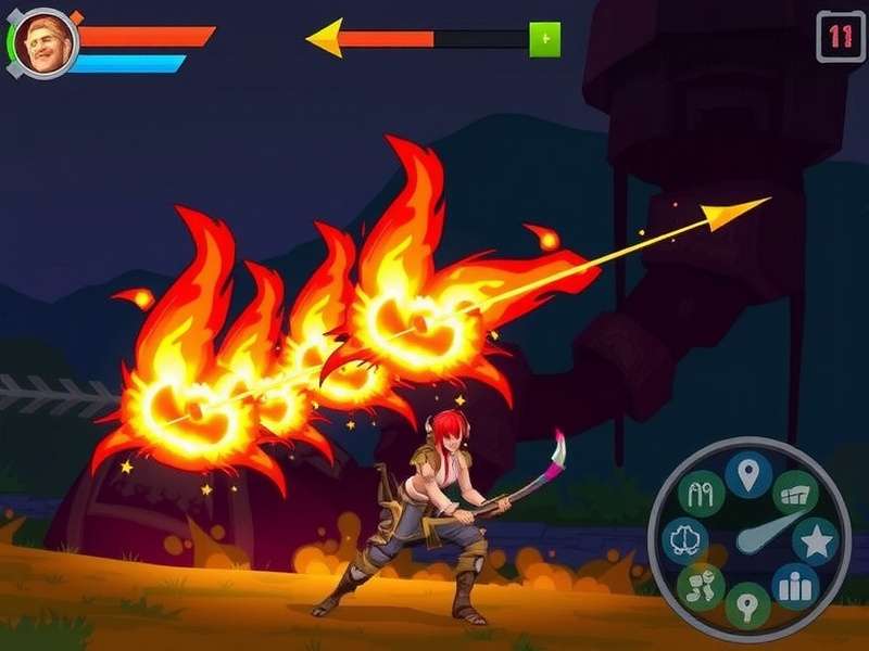 Fierce Fire Warrior Gameplay Screenshot